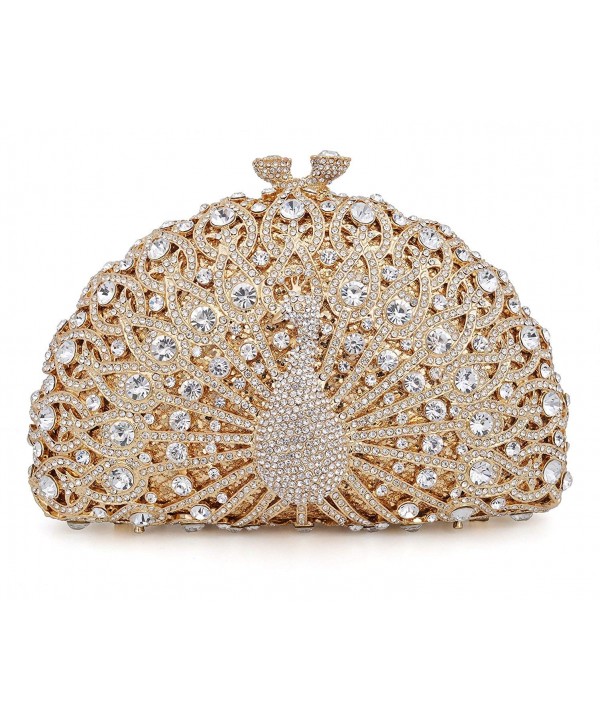 Crystal Clutch Peacock Rhinestone Evening