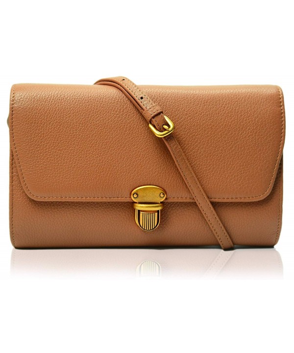 Genuine Leather Crossbody Envelope Evening