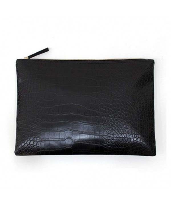 NIGEDU Clutches Crocodile Leather Envelope