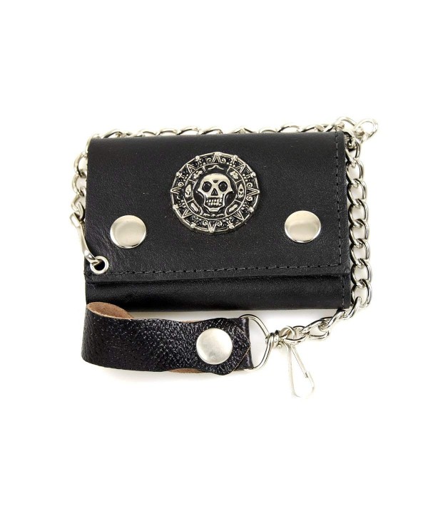 Biker Chain Wallet Genuine Leather