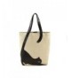 Stretching Cat Silhouette Canvas Tote