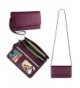 Womens Leather Wristlet Crossbody Blocking