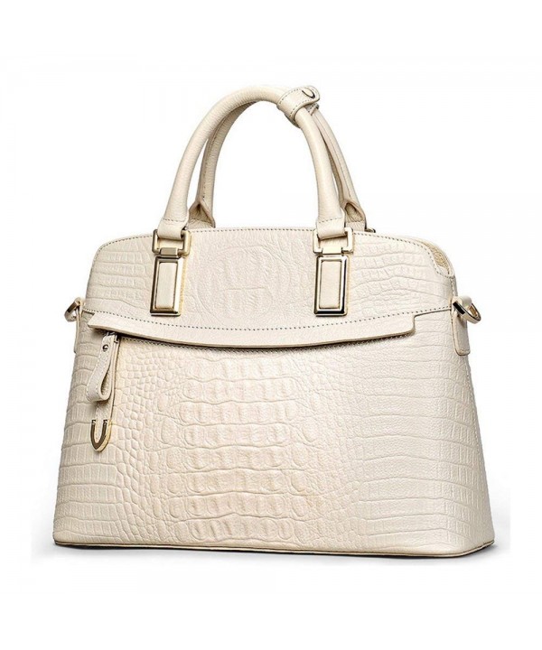 Genuine Top Handle Embossed Crocodile Handbags