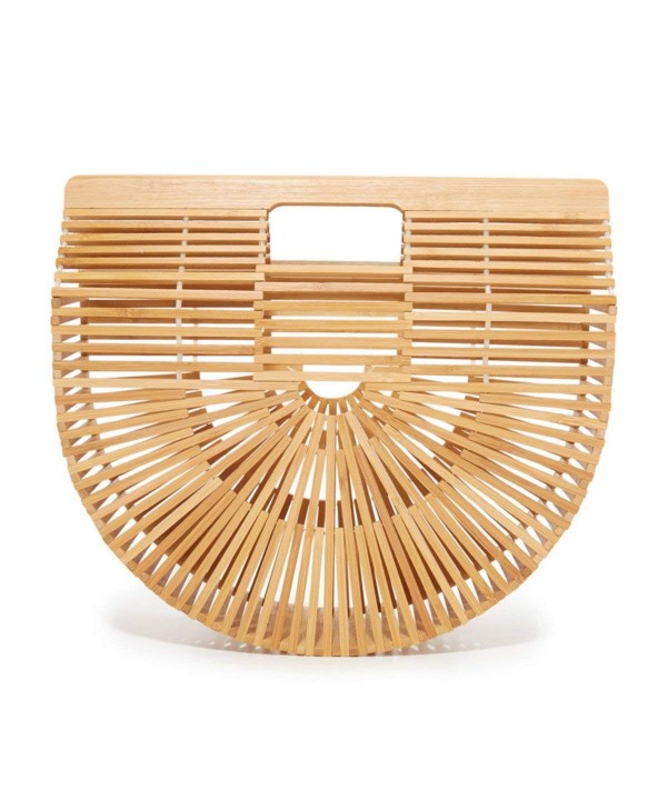 Womens Bamboo Handbag Summer Beach