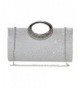 Rhinestone Frosted Handbag Evening Purse ilver###Designer Women's Evening Handbags Clearance Sale