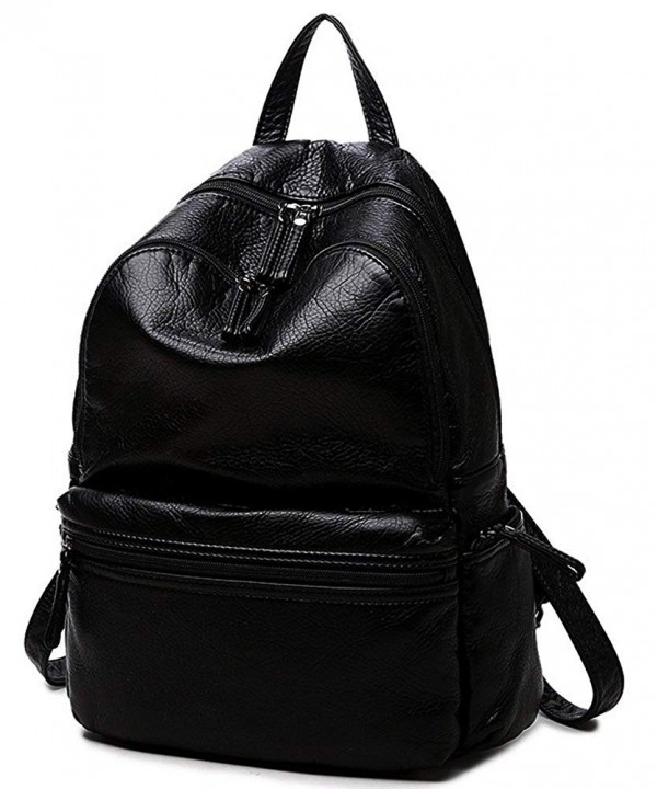 Waterproof Backpack Washed Leather travel