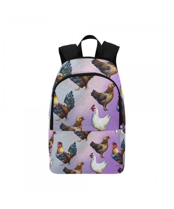 Artsadd Chicken Fabric Backpack Daypack