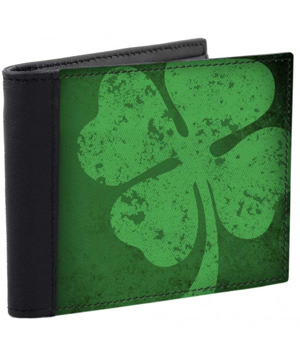 Vintage Shamrock Wallet Leather Accents