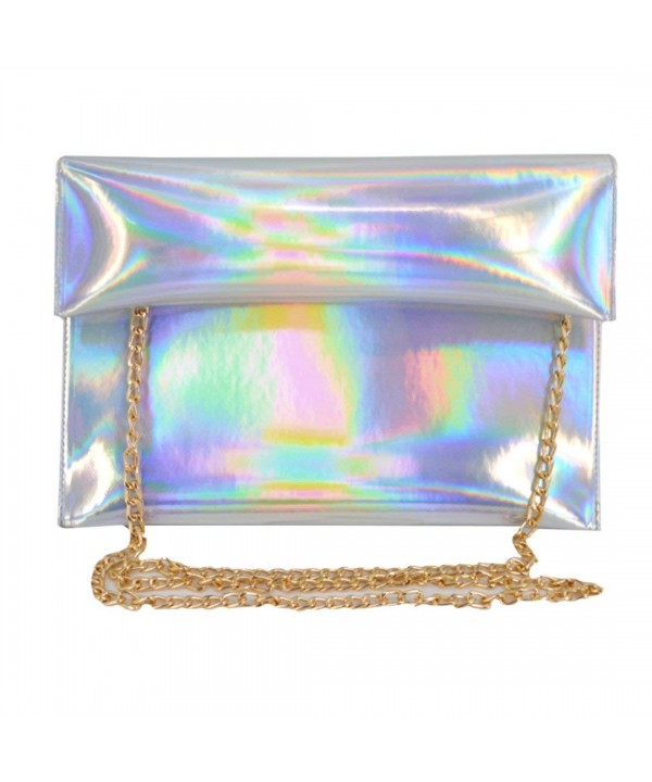 Monique Colorful Holographic Envelope Shopping