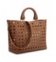 Dasein Perforated Shoulder Handbag Satchel