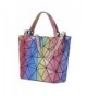 Holographic Luminesk Geometric Crossbody Top Handle