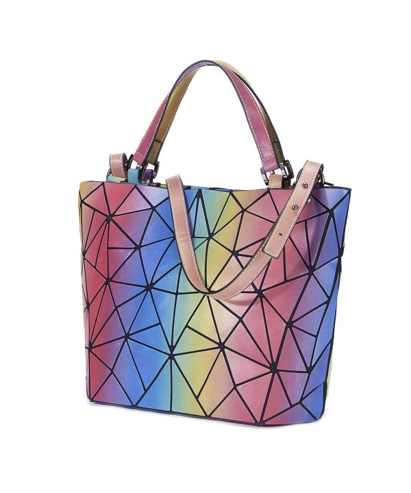 Holographic Luminesk Geometric Crossbody Top Handle