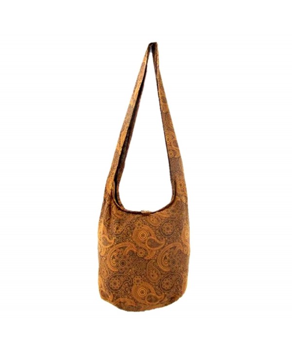 Hippie Crossbody Shoulder Paisley Cinnamon