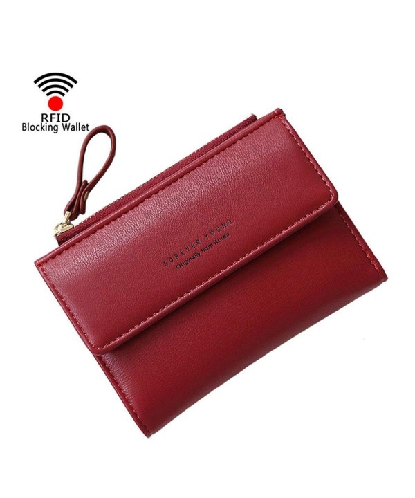 Wallet Bifold Leather Blocking Window