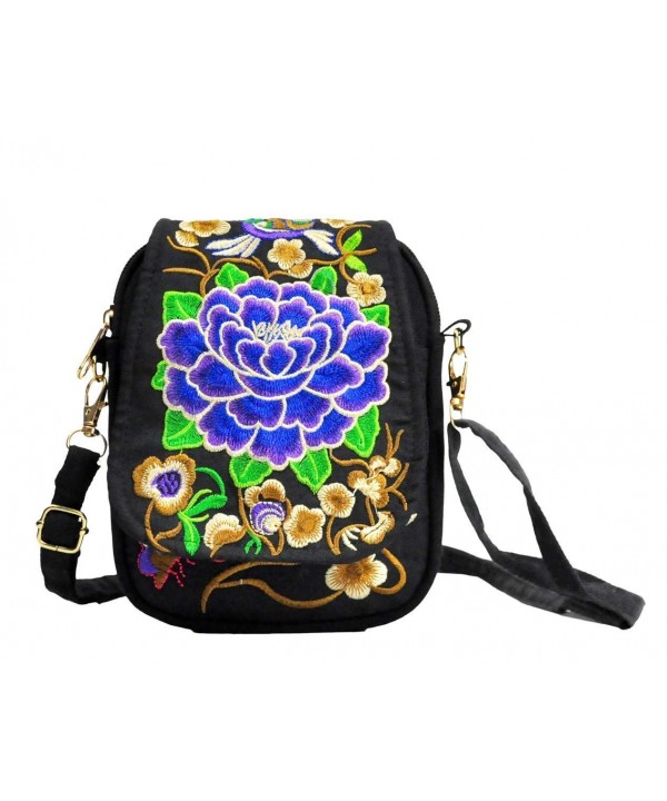 LeaLac Embroidered Shoulder Messenger Crossbody