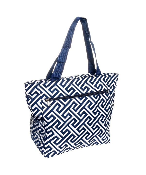 Greek Key Travel Tote Bag