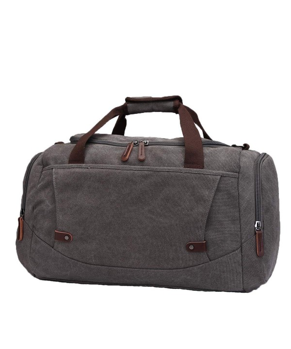 Men's Overnight Bag Canvas Weekend Travel Duffel Bag Carry-on Bag ...
