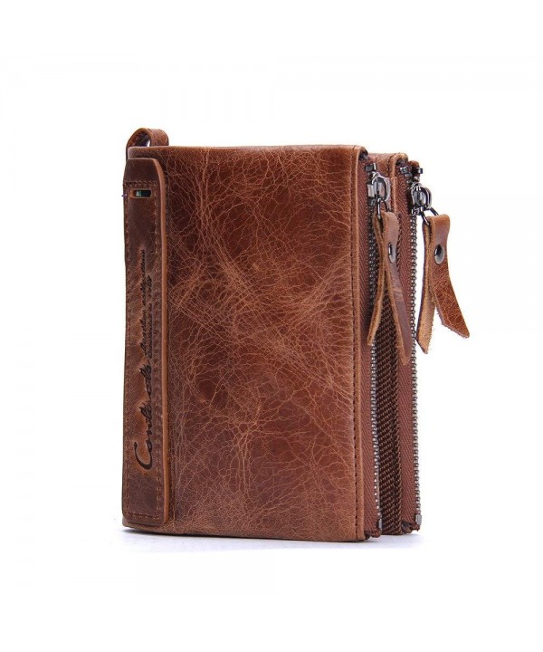 DARUNs Genuine Leather Wallet Double