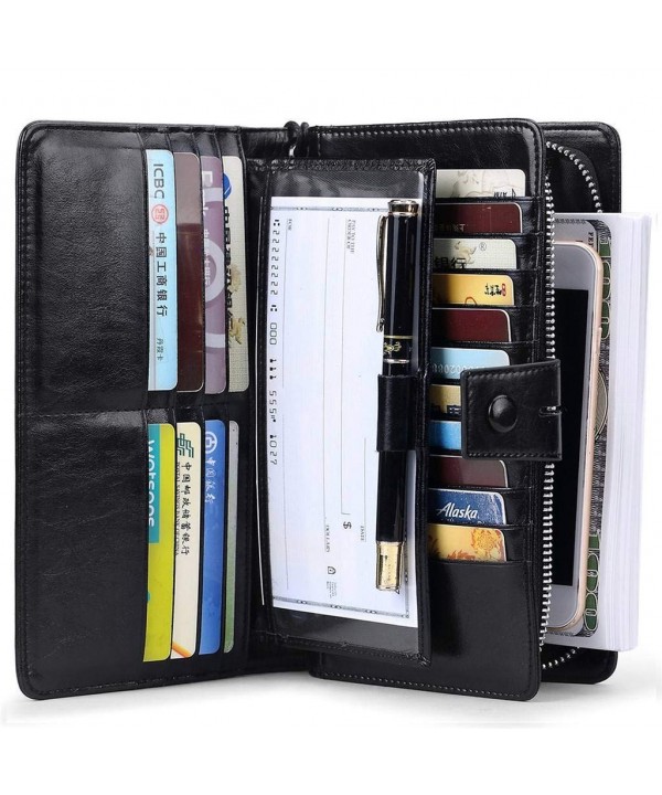 JEEBURYEE Blocking Organizer Removable Checkbook