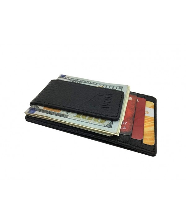 RFID Blocking Bifold Handmade Wallet - Black - CX18775G8ZD