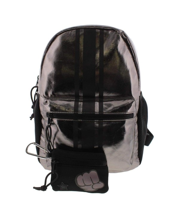 Ideology Womens Metallic Striped Backpack