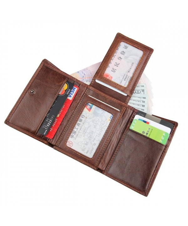 JJNUSA Blocking Genuine Wallet Leather