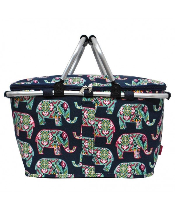 Floral Elephant Insulated Picnic Basket