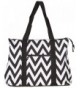 Ever Moda Chevron Tote X Large