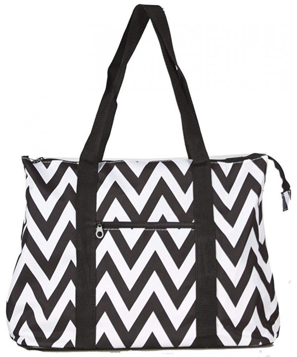 Ever Moda Chevron Tote X Large