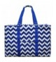 Royal White Chevron Shopping Utility