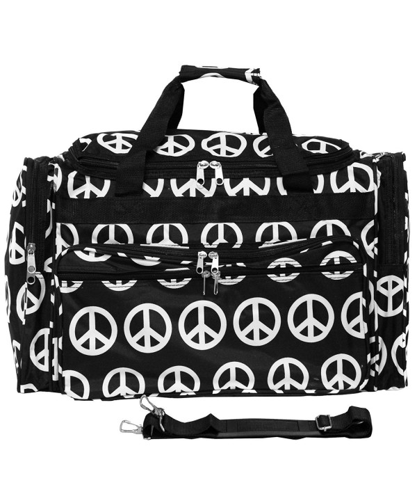 World Traveler Duffle Black White