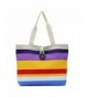 YJYDADA Colored stripes Shopping Shoulder