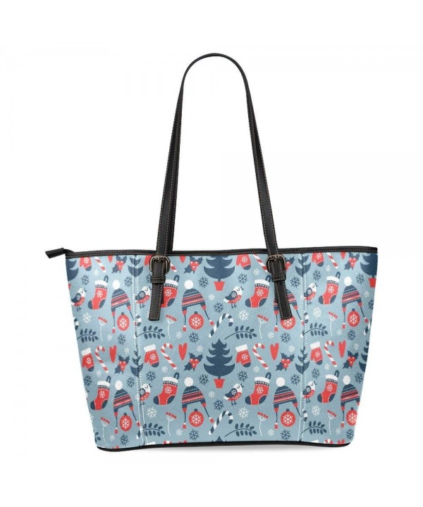 InterestPrint Christmas Snowflakes Shoulder Handbags