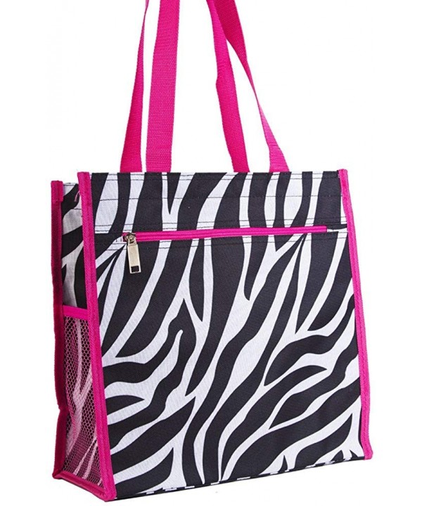 Garden Zebra Print Tote Bag