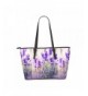 InterestPrint Lavender Romantic Leather Shoulder