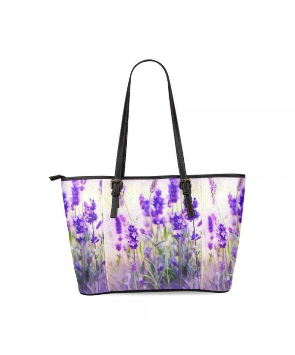 InterestPrint Lavender Romantic Leather Shoulder