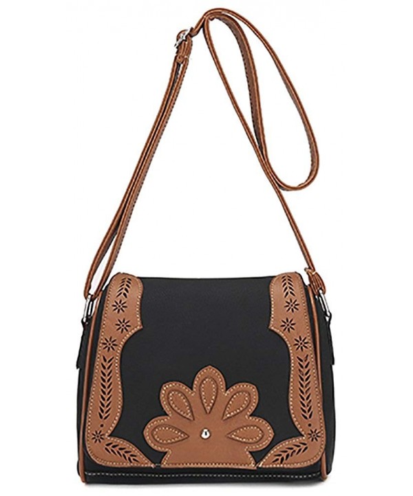 Womens Hollow Shoulder Crossbody Messenger