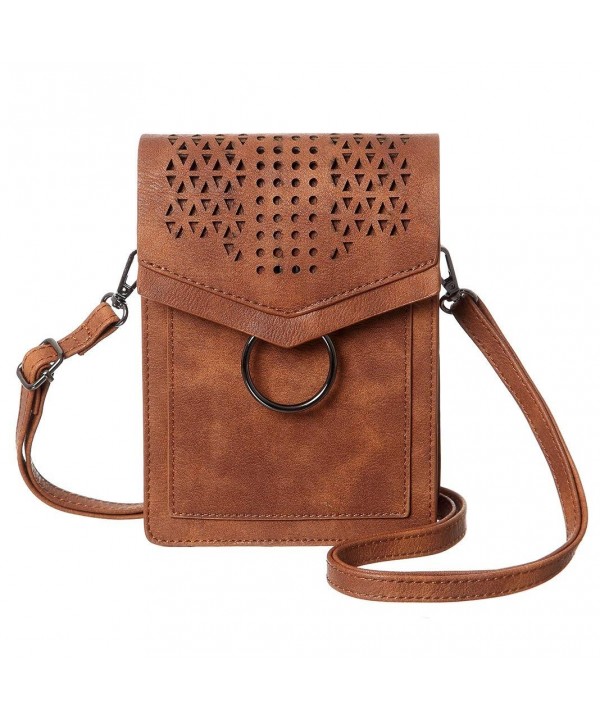 MINICAT Portable Crossbody Wallet Brown Thicker