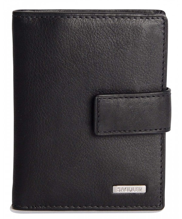 Gents Soft Nappa Leather Tabbed Bi-Fold 24 Section Credit Card Holder ...