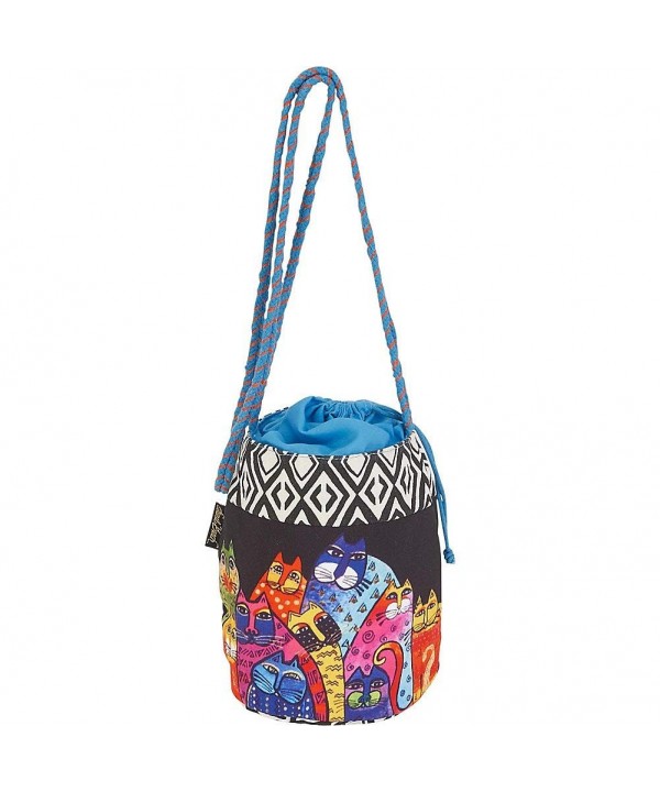 Laurel Burch Drawstring Crossbody Black