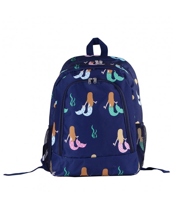 29 BL backpack Background mermaid Pattern