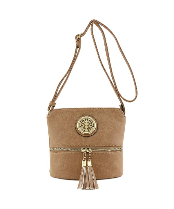 Tassel Accent Small Crossbody Emblem