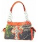 Western Print Rhinestone Satchel Shoulder