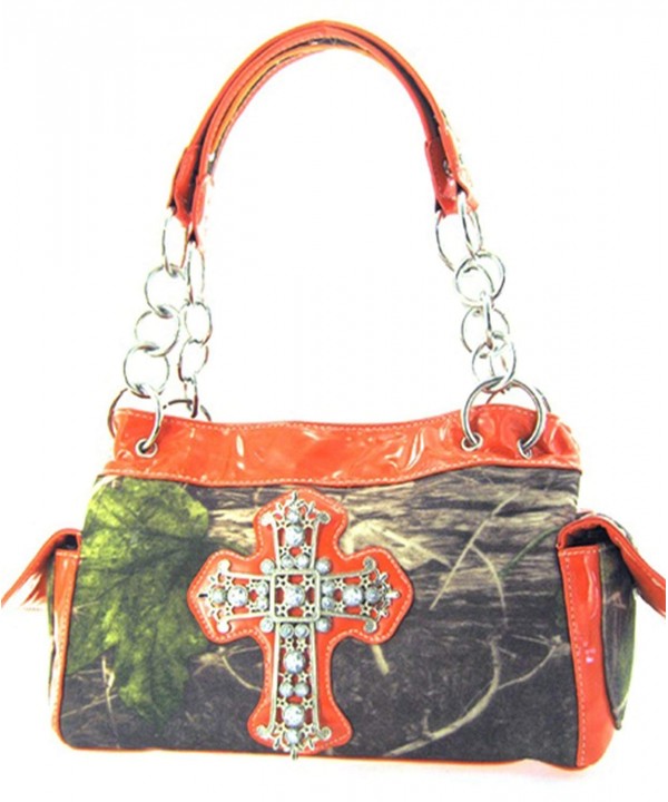 Western Print Rhinestone Satchel Shoulder