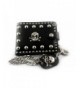 skull Biker studded Leather Wallet