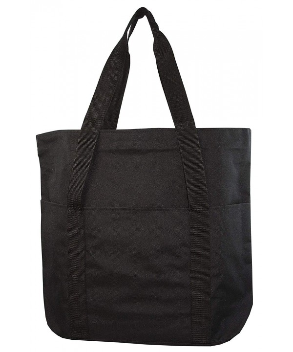 Large Spacious Poly Zipper Tote