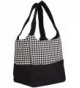 Ever Moda Black Houndstooth Canvas