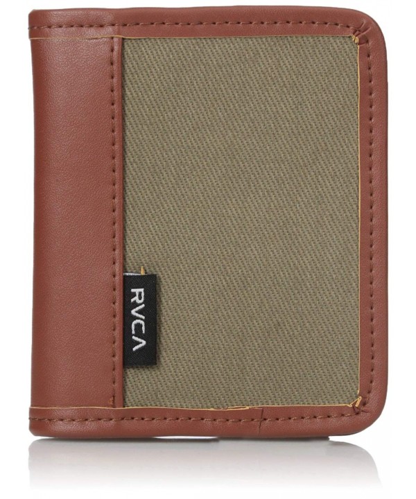 RVCA Mens Stockholm Wallet Khaki