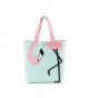 Bending Flamingo Canvas Tote Bag