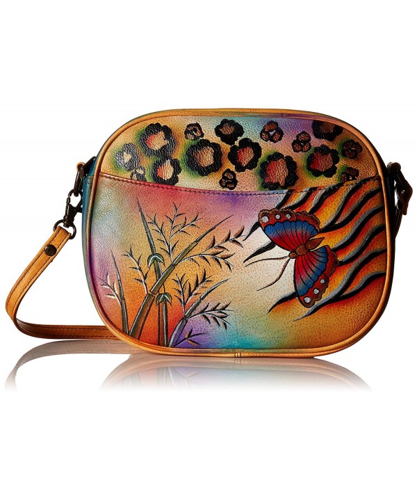 Anna Anuschka Womens Multi Compartment Convertible Hand Painted